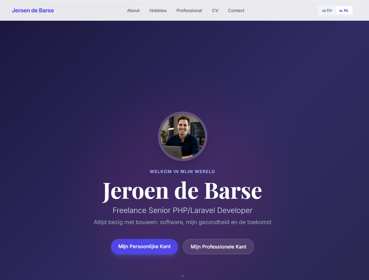 Personal website - Jeroen de Barse
